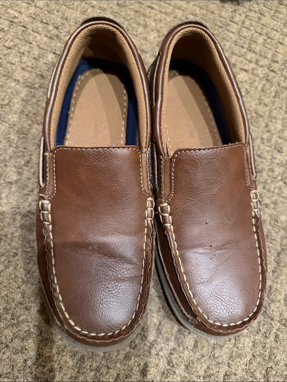 Boys Brown Slip-On Casual Loafers
